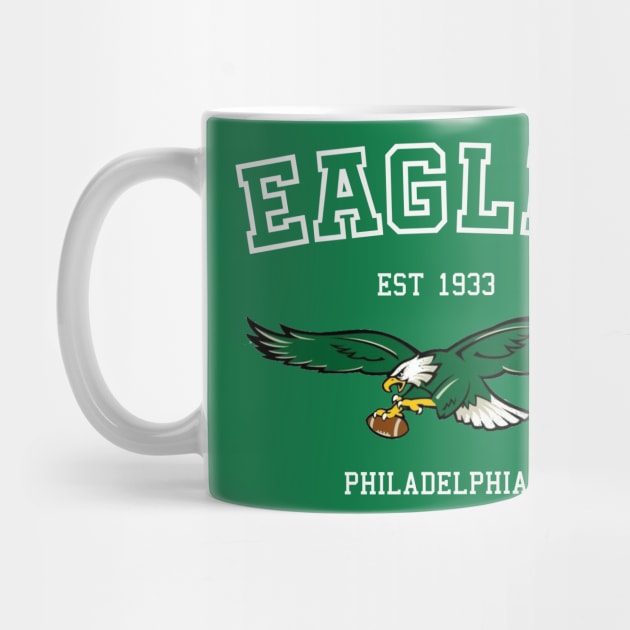 Vintage Eagles Football by Curious Sausage